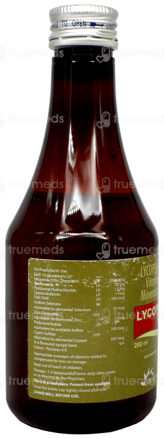 Lycopene Plus Rose Flavour Syrup 200Ml